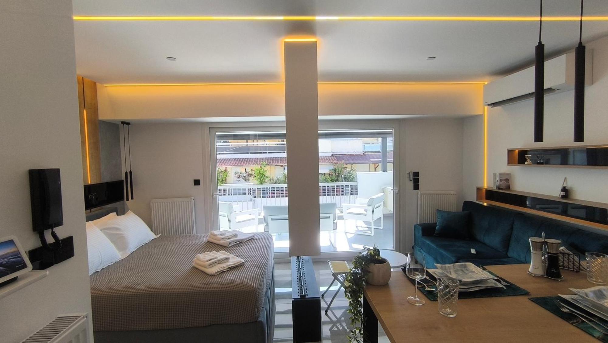 Larisa Absolute Suites, Sky View Smart Home ภายนอก รูปภาพ